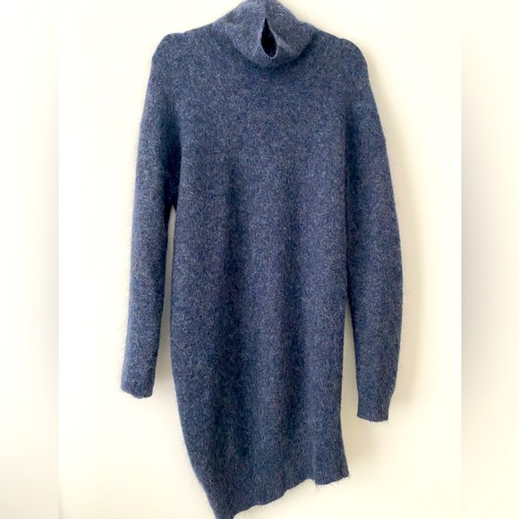 ACNE STUDIOS Daija Mohair Turtleneck Sweater Dress - Picture 2 of 9